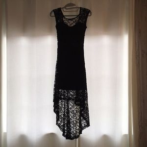 Black lace dress